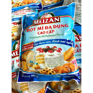 [2 gói]_  Bột mì đa dụng Meizan cao cấp - bột làm mì căng chay - gói 500g