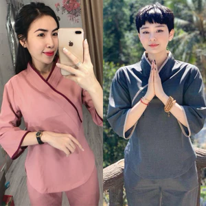 Xéo Nhật Nữ LiNen Cao Cấp # Đồ Bộ Nữ# Quần Áo Nữ Jacket Top Kem Dress Women # Đồ Lam Đi Chùa