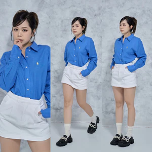 MIDDUA - SJ024 Quần short giả váy denim