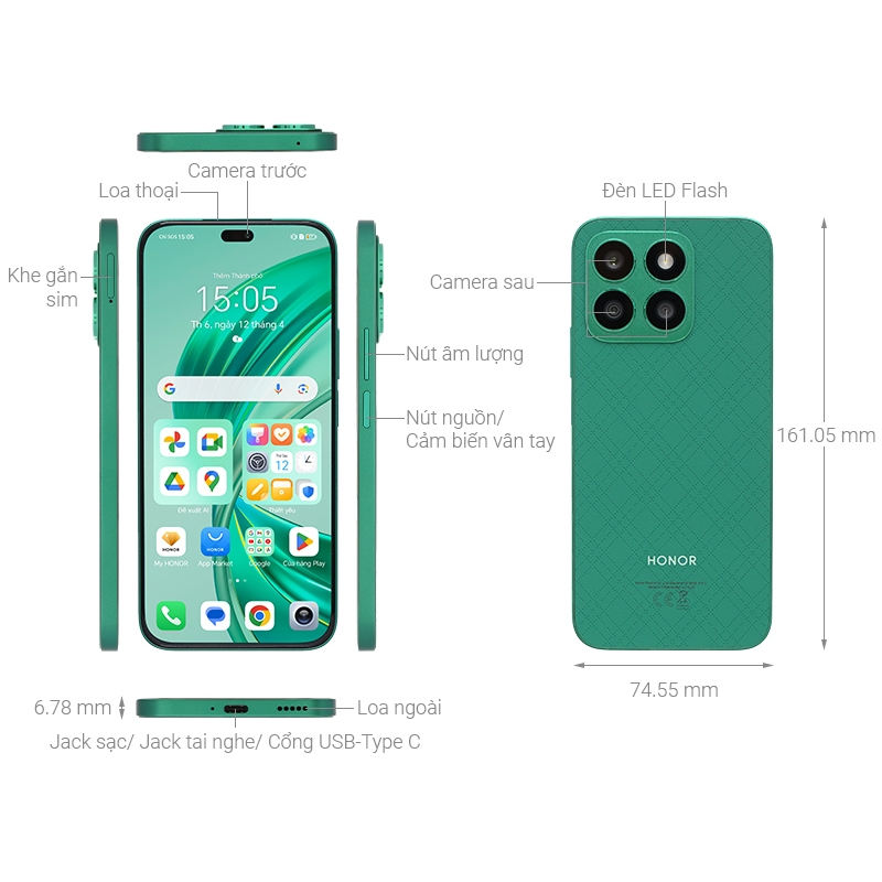 Điện thoại Honor X8b 8GB+512GB | Snapdragon 680, Camera 108MP | BH 18 Tháng Hàng Chính Hãng | BigBuy360 - bigbuy360.vn