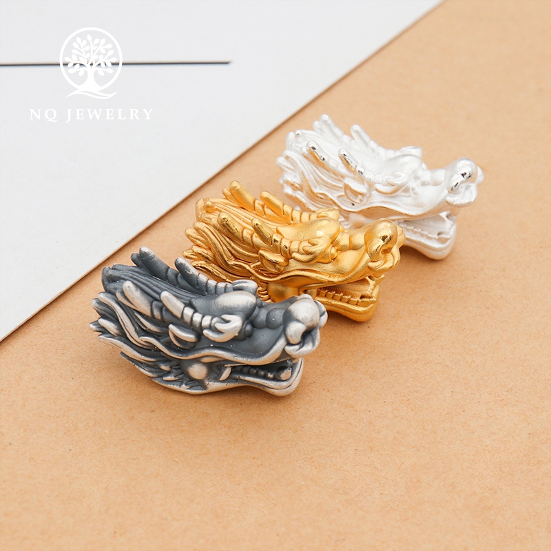 Charm bạc hình đầu rồng bạc $925 xỏ ngang - NQ Jewelry | Shopee Việt Nam