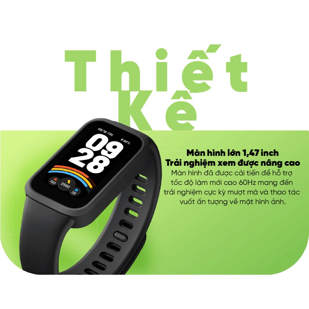Ảnh Vòng đeo tay (đồng hồ) thông minh Xiaomi Smart Band 9 Active - Màn hình TFT 1,47 inch - Pin lên đến 18 ngày 2