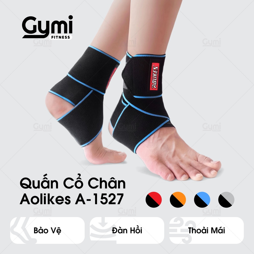 Băng Quấn Cổ Chân Aolikes A-1527 - Đai Quấn Bảo Vệ Mắc Cá Chân Cao Cấp Chính Hãng - AL1527