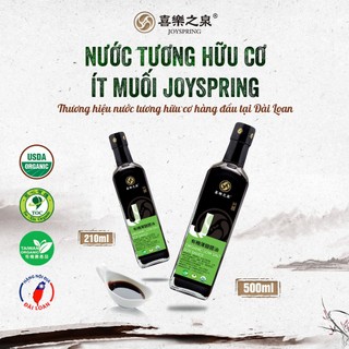 Nước tương hữu cơ ít muối Joyspring