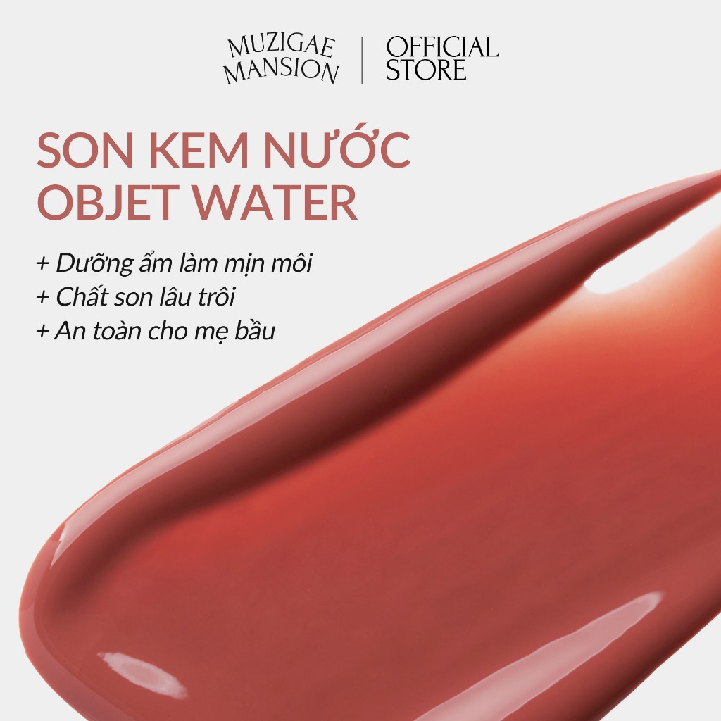 Son Tint Nước Muzigae Mansion Objet Water Mỏng Nhẹ Lâu Trôi 5.8ml