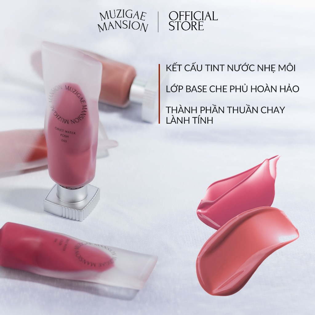Son Tint Nước Muzigae Mansion Objet Water Mỏng Nhẹ Lâu Trôi 5.8ml