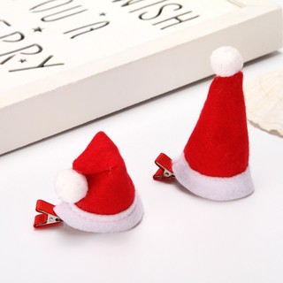 IK Set 2 Kẹp Tóc Hình Sừng Tuần Lộc, Mũ Noel Đáng Yêu Kẹp Tóc Giáng Sinh K408