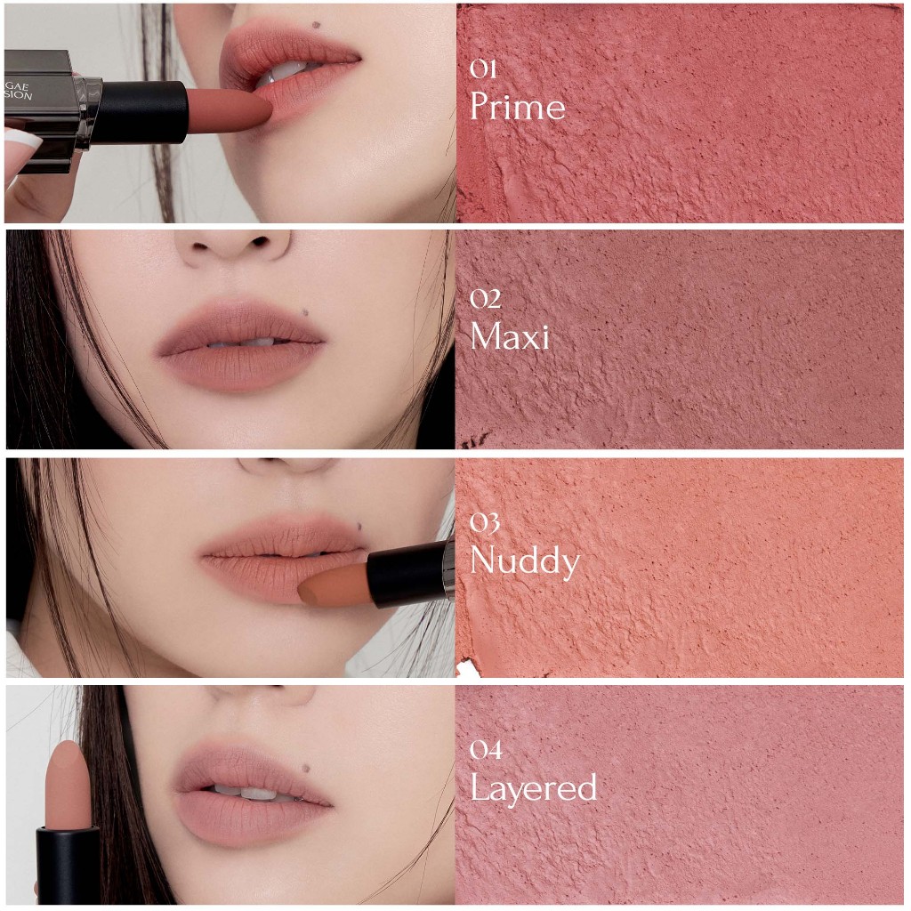 Son thỏi Muzigae Mansion Moodwear Blur Lipstick Mịn Lì, Lâu Trôi, Dưỡng Ẩm
