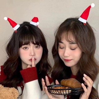 IK Set 2 Kẹp Tóc Hình Sừng Tuần Lộc, Mũ Noel Đáng Yêu Kẹp Tóc Giáng Sinh K408