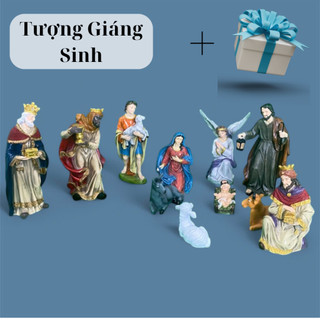 Tượng Lẻ Giáng Sinh 20cm Mang Lại Vẻ Đẹp Ấm Áp Cho Mùa Giáng Sinh ( Tượng có sẵn )