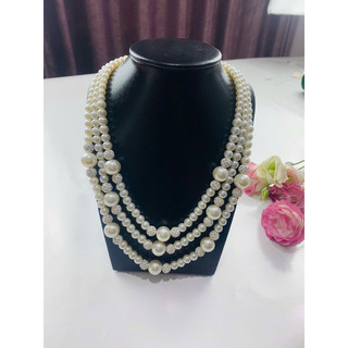 Dây ngọc trai ba tuần, hai tuần có đính đá loại nặng hàng cao cấp dành cho quý bà