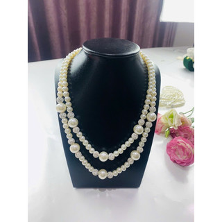 Dây ngọc trai ba tuần, hai tuần có đính đá loại nặng hàng cao cấp dành cho quý bà
