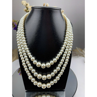 Các mẫu dây ngọc trai san hô hai tầng, ba tầng hàng cao cấp dành cho nữ