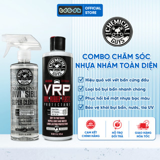 COMBO Chemical Guys Nonsense & VRP, Chăm sóc nhựa nhám, cao su toàn diện