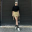 MIDDUA - Bodysuit tay lở, cổ ôm bo, có nhíu chiết eo
