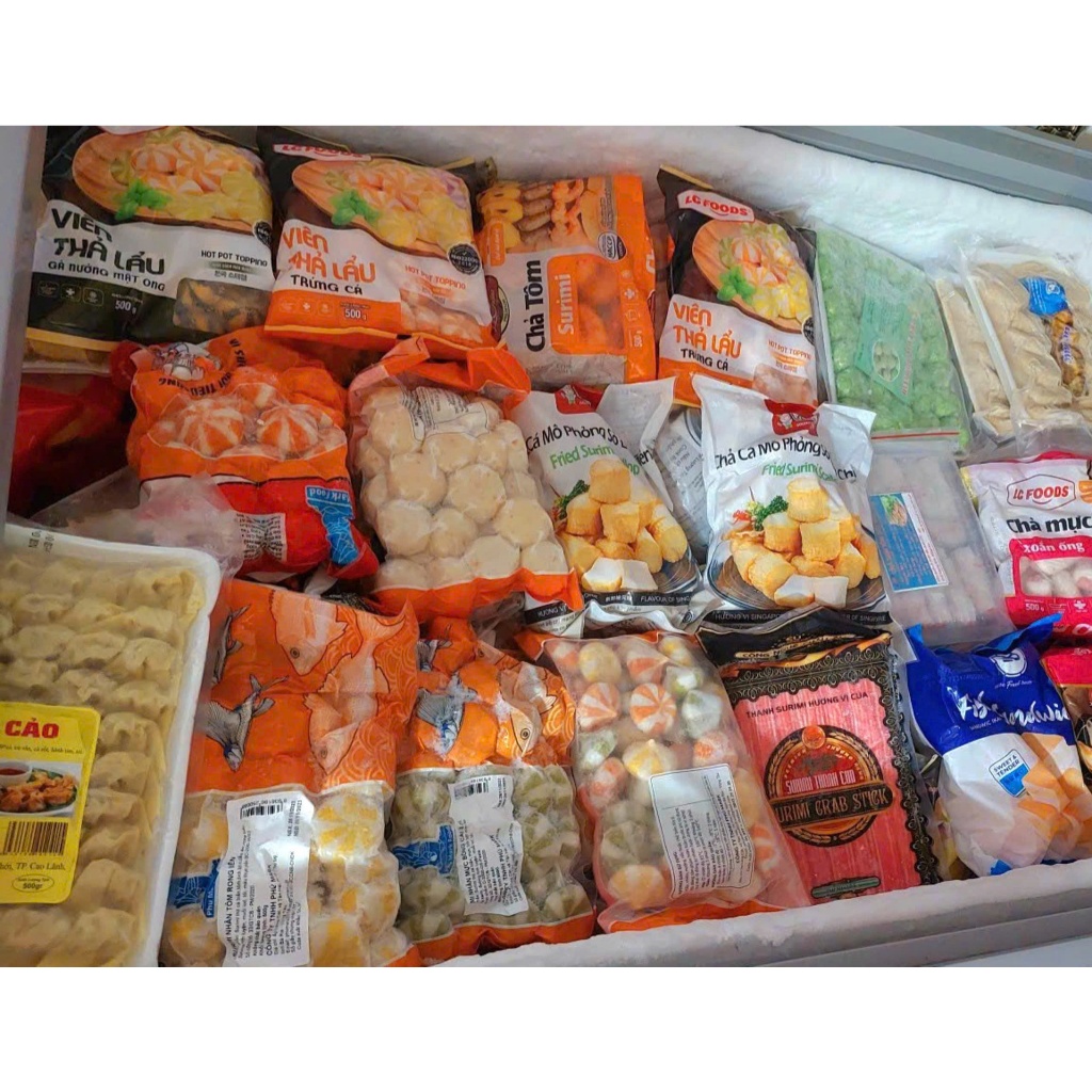 500G VIÊN THẢ LẨU ĐỦ LOẠI_TÙY CHỌN_XIÊN QUE/ THẢ LẨU