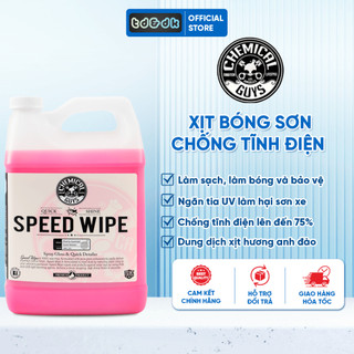 Xịt bóng sơn chống tĩnh điện Chemical Guys Speed Wipe 3.78L, bảo vệ lớp sơn chắc chắn