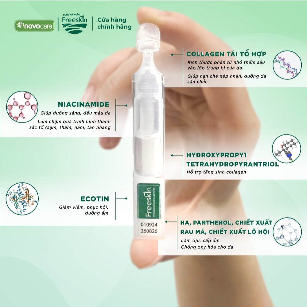 Ảnh Serum chống lão hóa Freeskin Professional Control Age - Collagen tái tổ hợp, 20 ống BFS chất lượng cao x 2ml 4