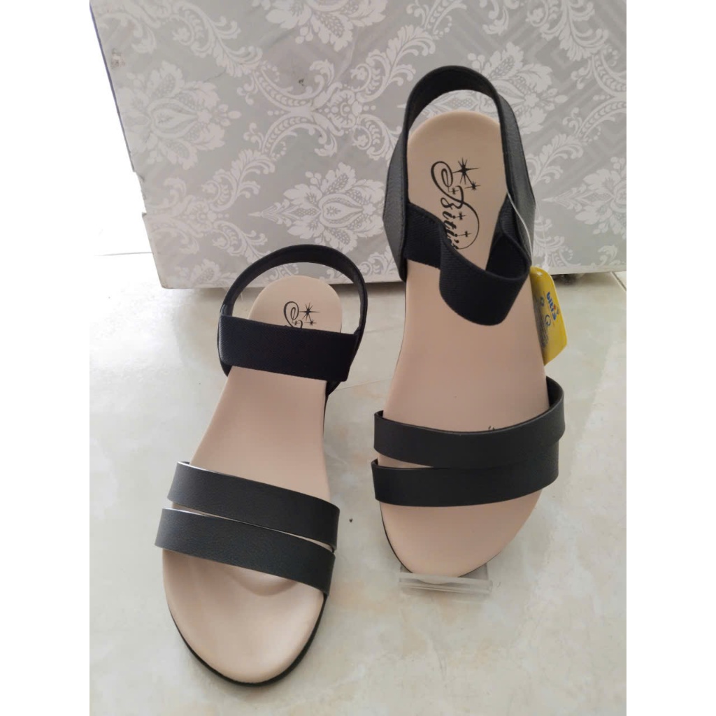 SANDAL NỮ MÀU HỒNG VÀ ĐEN BRW000400