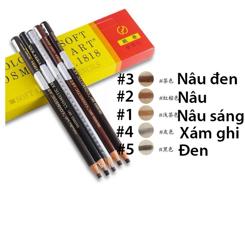 Hàng loại 1-Chì xé 2 tem Nilai, giúp định hình lông mày dễ dàng. Chất liệu sáp ko trôi.
