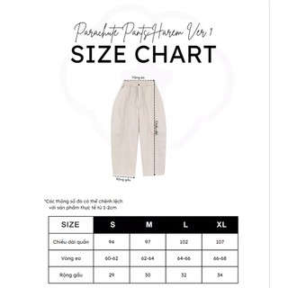 Quần Parachute Harem Ống Rộng Nam nữ Avo Avocado Dáng Thụng Chất Vải Kaki Gió Nhăn Cao Cấp Hot Trend