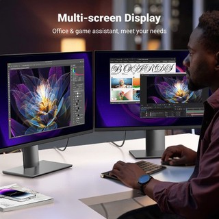 Cáp Displayport to HDMI 2.0 Ugreen DP119 2M | Hỗ trợ 4K@60Hz | Truyền dữ liệu 18Gbps | Bảo hành 18 Tháng 1 đổi 1 15774