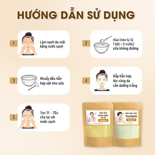 Combo bột dưỡng trắng toàn thân ( bột rửa mặt trắng da, bột thuốc bắc 24 vị tắm trắng, tẩy da chết)