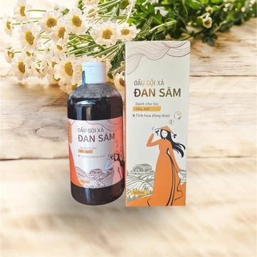 Dầu gội cho tóc nhanh bết, nhiều dầu Đan Sâm, Dầu gội Dược liệu đông y nguyên chất phục hồi tóc