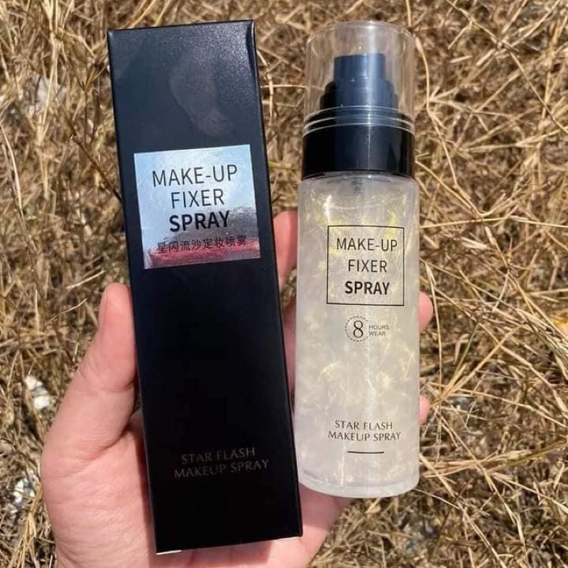 Hàng loại 1 nội địa Trung-Xịt khoá nền có nhũ Make up Fixer Spray HUNMUI.