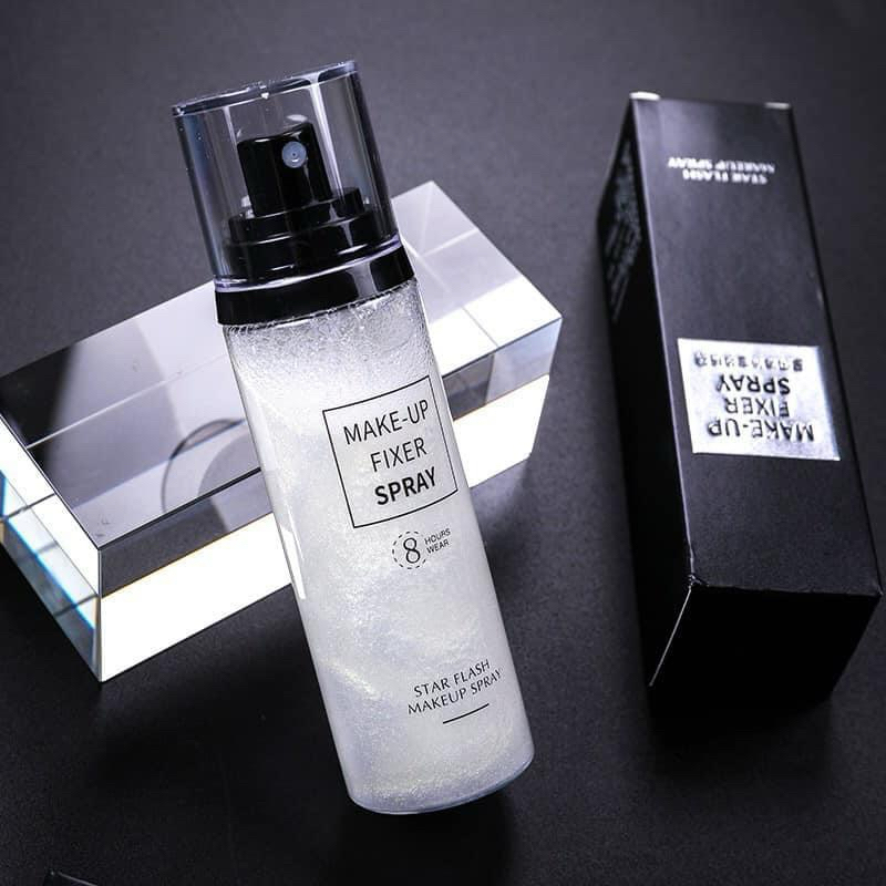 Hàng loại 1 nội địa Trung-Xịt khoá nền có nhũ Make up Fixer Spray HUNMUI.