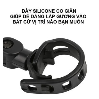 GƯƠNG XE ĐẠP 360° 1 CẶP | GƯƠNG CHIẾU HẬU XE ĐẠP, XOAY 3 TRỤC GƯƠNG TAY LÁI MTB ROAD TOURING HYBRID