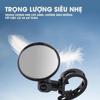 GƯƠNG XE ĐẠP 360° 1 CẶP | GƯƠNG CHIẾU HẬU XE ĐẠP, XOAY 3 TRỤC GƯƠNG TAY LÁI MTB ROAD TOURING HYBRID