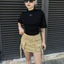 MIDDUA - Bodysuit tay lở, cổ ôm bo, có nhíu chiết eo