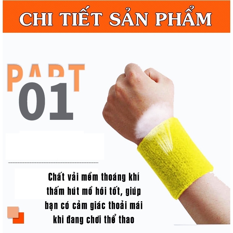 Băng cổ tay thể thao nam nữ Pickleball Beesoul, băng chặn mồ hôi tay bảo vệ cổ tay thấm hút mồ hôi