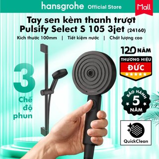 Tay sen kèm thanh trượt hansgrohe Pulsify Select S 105 3jet 24160