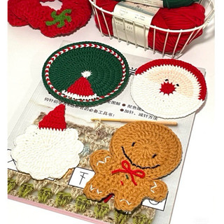 [TIEMNHA.BOSUA] Coaster Crochet|Lót Ly Handmade nhiều mẫu dễ thương quà tặng Giáng sinh NOEL