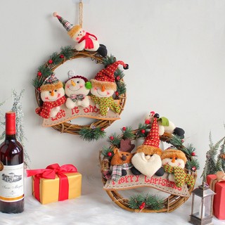 (HÀNG LOẠI 1) IK Vòng Nguyệt Quế Trang Trí Cửa Giáng Sinh, Vòng Hoa Giáng Sinh Noel Nhiều Mẫu, Size Lớn