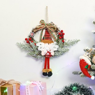 (HÀNG LOẠI 1) IK Vòng Nguyệt Quế Trang Trí Cửa Giáng Sinh, Vòng Hoa Giáng Sinh Noel Nhiều Mẫu, Size Lớn