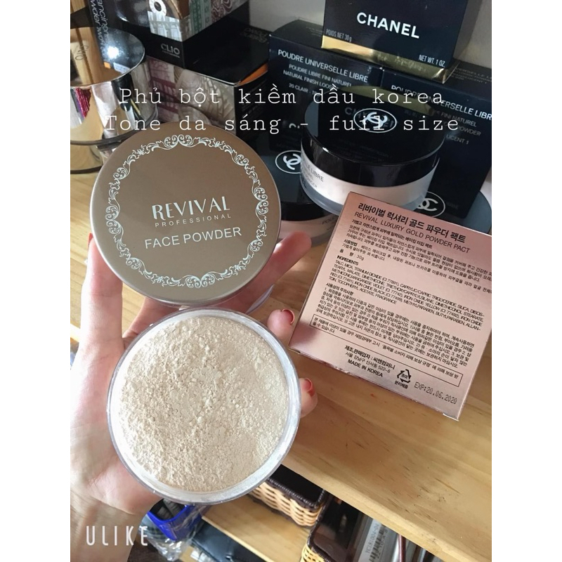 PHẤN PHỦ BỘT REVIVAL HÀN QUỐC KIỀM DẦU, GIỮ NỀN BỀN CHẮC.
