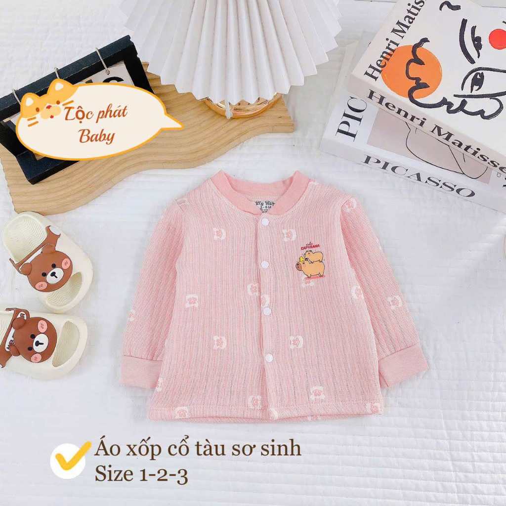 Set 2 áo khoác trần bông Lộc Phát cho bé trai, bé gái từ 3-9kg