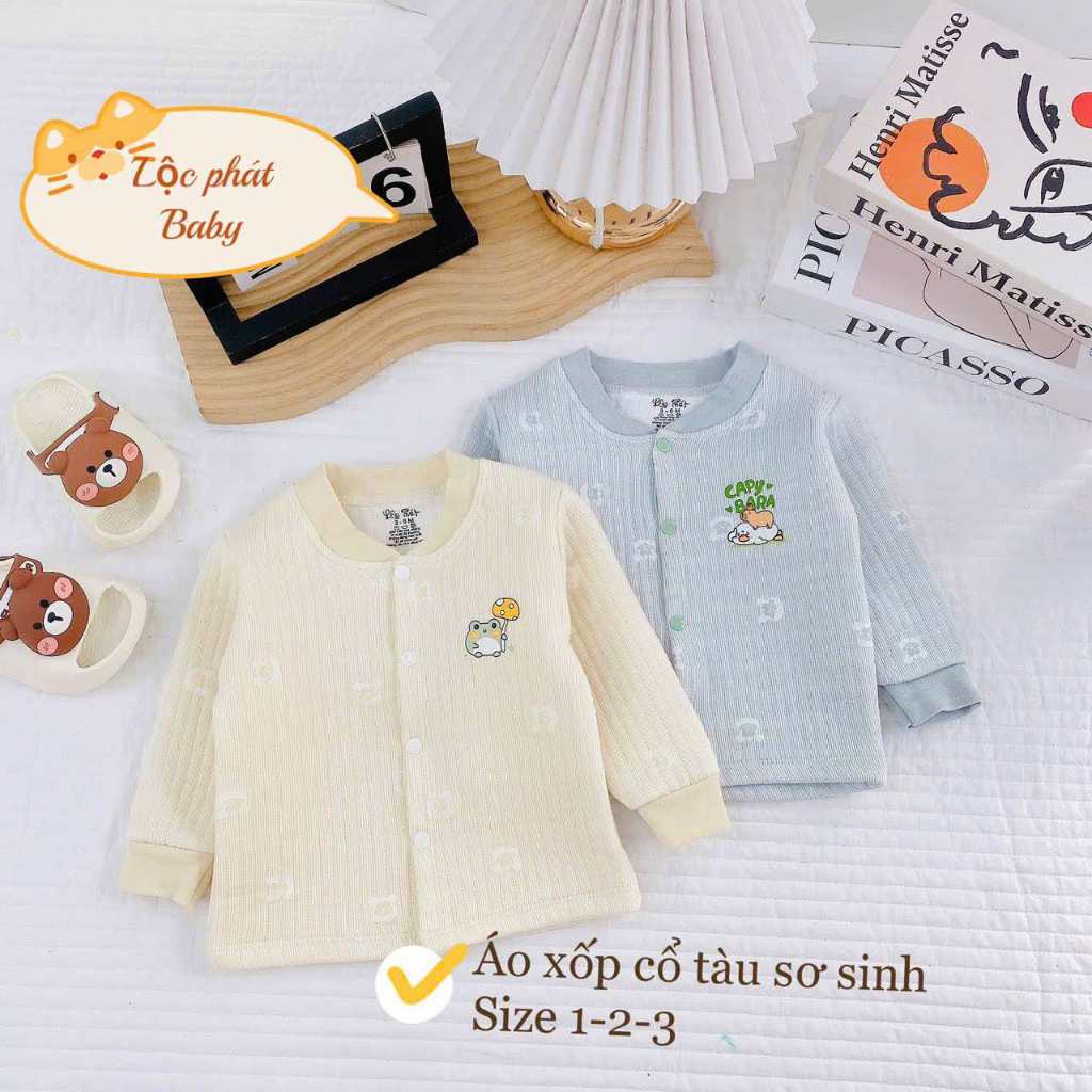 Set 2 áo khoác trần bông Lộc Phát cho bé trai, bé gái từ 3-9kg