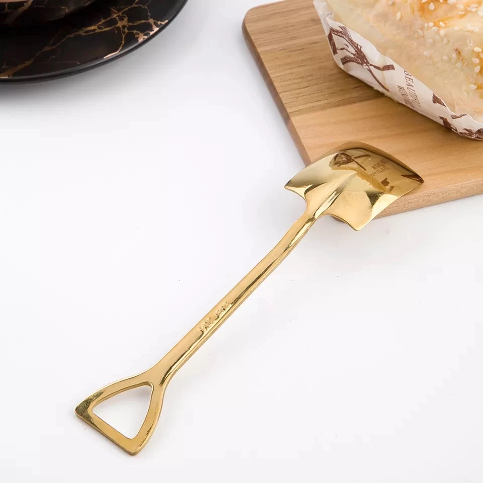 Ảnh Thìa inox 304 mạ vàng cao cấp Yeahcook 3