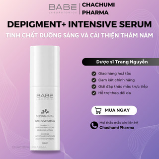 Tinh Chất BABE Depigment+ Intensive Serum Hỗ Trợ Làm Sáng Da, Giảm Thâm Và Đốm Nâu 30ml