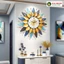 Đồng Hồ Treo Tường Hoa Hướng Dương Kim Trôi Tĩnh Âm Trang Trí Nhà Cửa Lianzhang JJT VIVA DECOR V638