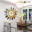 Đồng Hồ Treo Tường Hoa Hướng Dương Kim Trôi Tĩnh Âm Trang Trí Nhà Cửa Lianzhang JJT VIVA DECOR V638