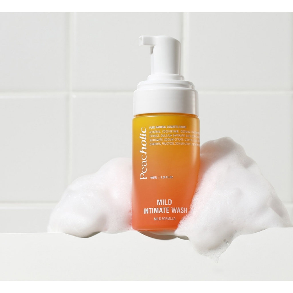 M17_ Dung Dịch Vệ Sinh Tạo Bọt Peacholic Mild Intimate Wash 100ml (Bao Bì Mới) Nữ