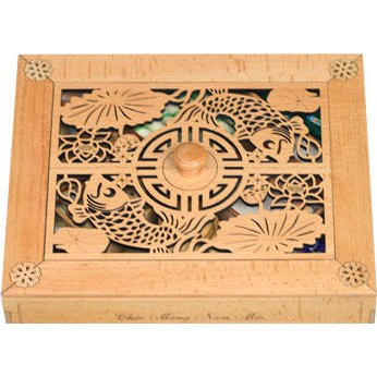 Hộp đựng bánh mứt tết bằng gỗ Sồi, hộp đựng bánh kẹo cao cấp Nhatvywood NV3075