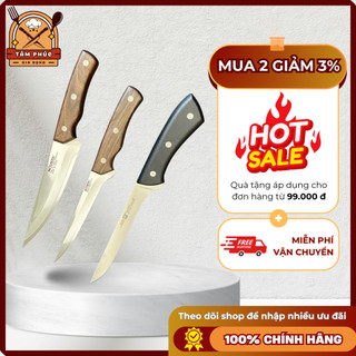Dao Lóc Sương Thịt Damascus Lõi VG10 – Cán Mun Đỏ, Siêu Bén và Đẹp, Sử Dụng Lâu Dài!