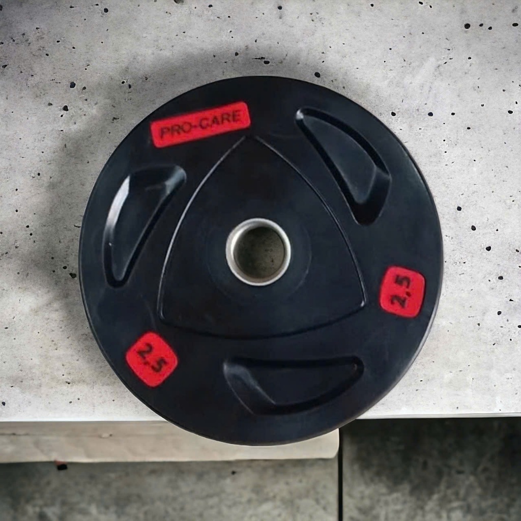 Tạ Đĩa Sắt Cao Su Đài Loan PRO-CARE Vinyl Weight Plates Chống Va Đập Cao - Phuy Tạ 27mm (1 Đĩa Tạ)
