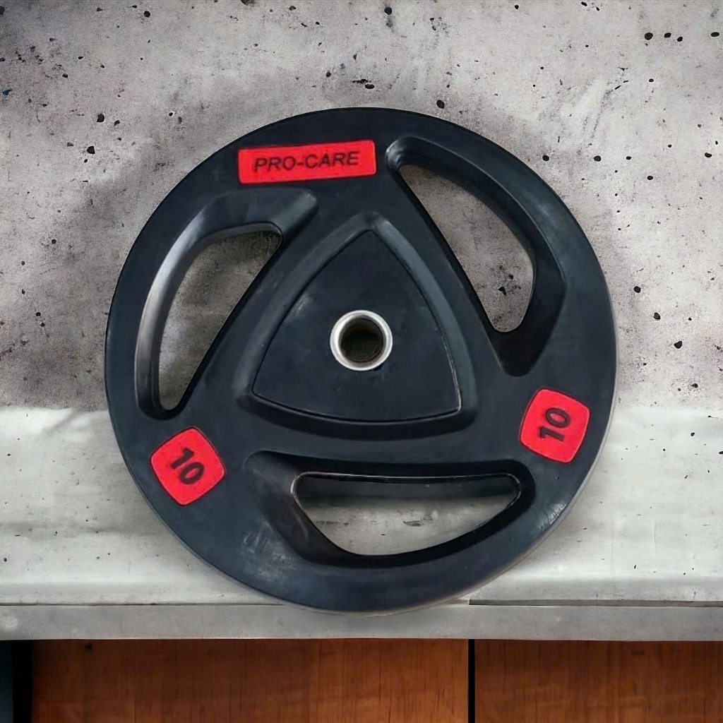 Tạ Đĩa Sắt Cao Su Đài Loan PRO-CARE Vinyl Weight Plates Chống Va Đập Cao - Phuy Tạ 27mm (1 Đĩa Tạ)